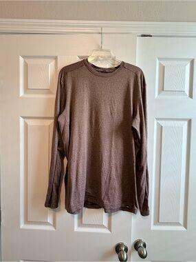 REI Men's Long-Sleeve Crewneck Shirt - Brown Heather
